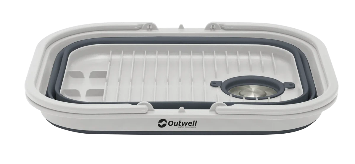 Outwell Collaps Washing Base with handle and lid in navy night color, designed for portable laundry and washing needs.