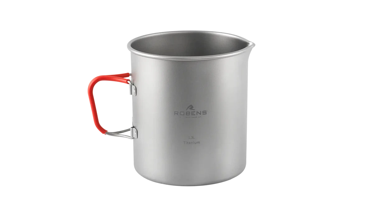 Robens Forge Duo Pot UL accessories, lightweight camping cookware with handles and lid, ideal for outdoor cooking.