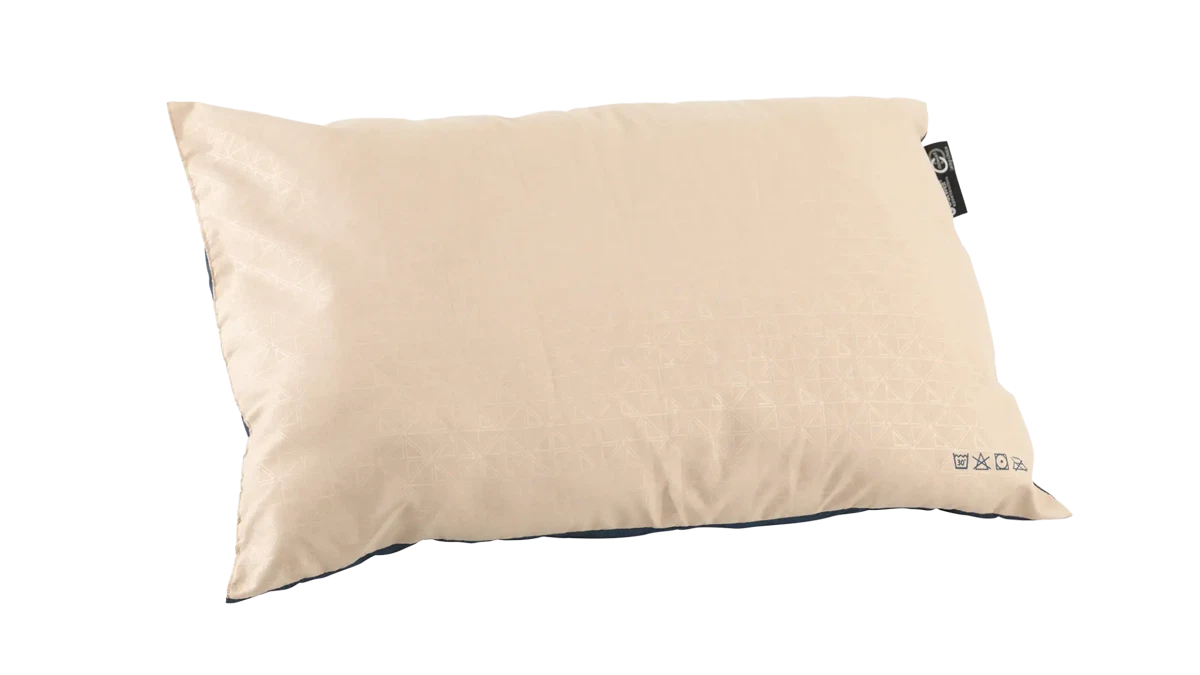 Outwell Comfort Pillow Deluxe in soft fabric, featuring plush filling, designed for outdoor camping and travel comfort.