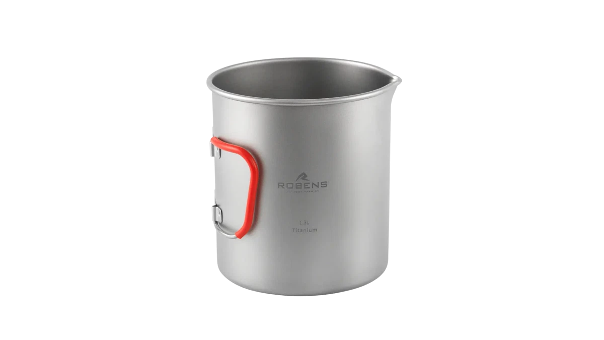 Robens Forge Duo Pot UL accessories, lightweight camping cookware with handles and lid, suitable for outdoor cooking.