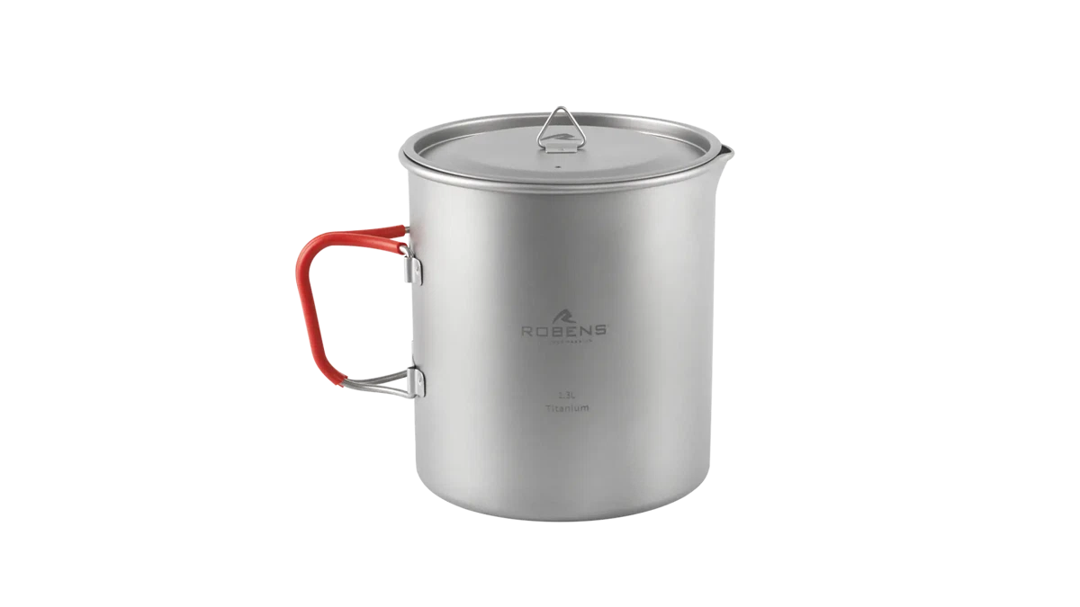 Robens Forge Duo Pot UL accessory shown in image, lightweight camping cookware with durable handles and compact design.