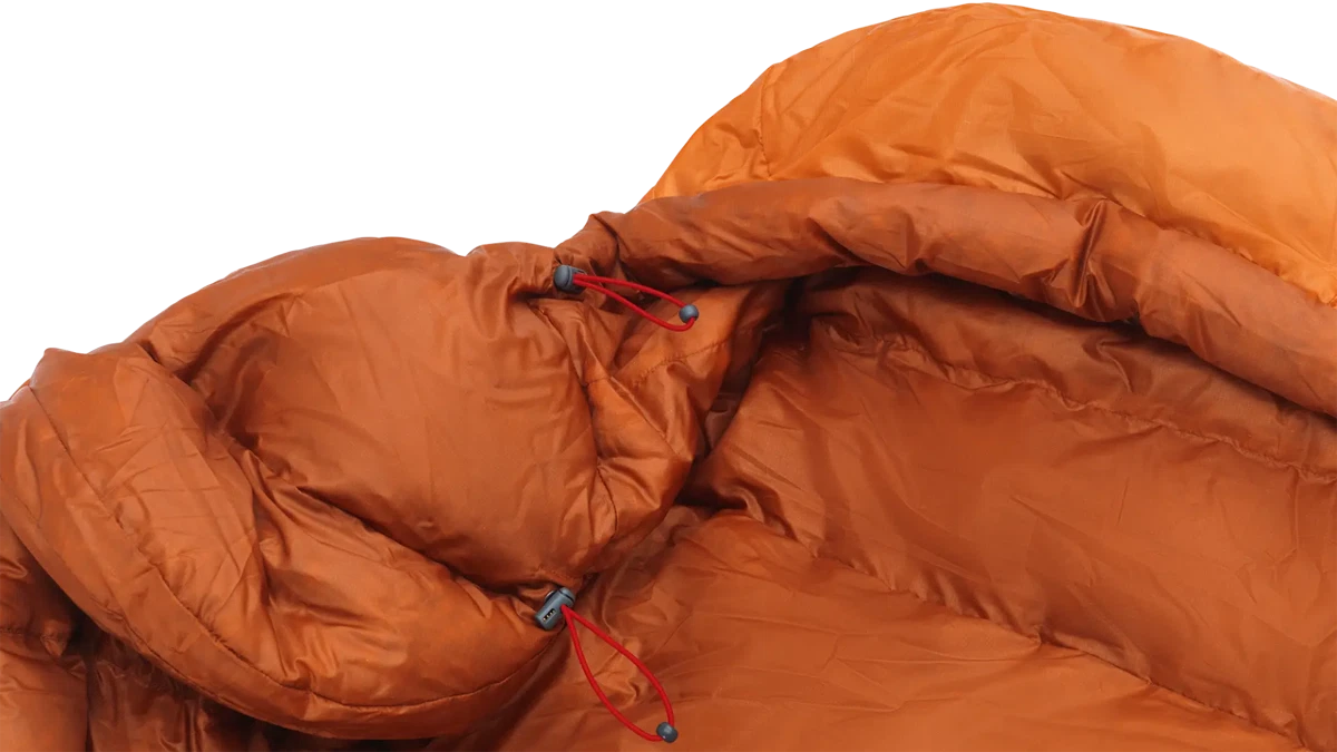 Robens Scoria UL +6°C sleeping bag spread open, showing its insulated interior and durable outer fabric for outdoor camping.