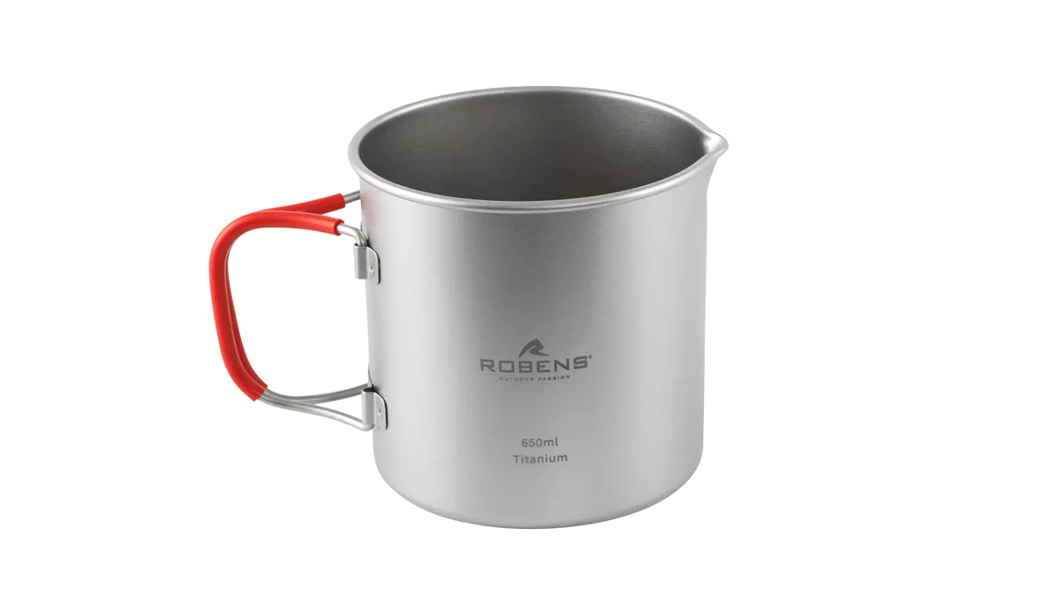 Robens Forge Solo Pot UL accessory showing a compact lightweight camping cookware piece with a handle, ideal for solo outdoor cooking.