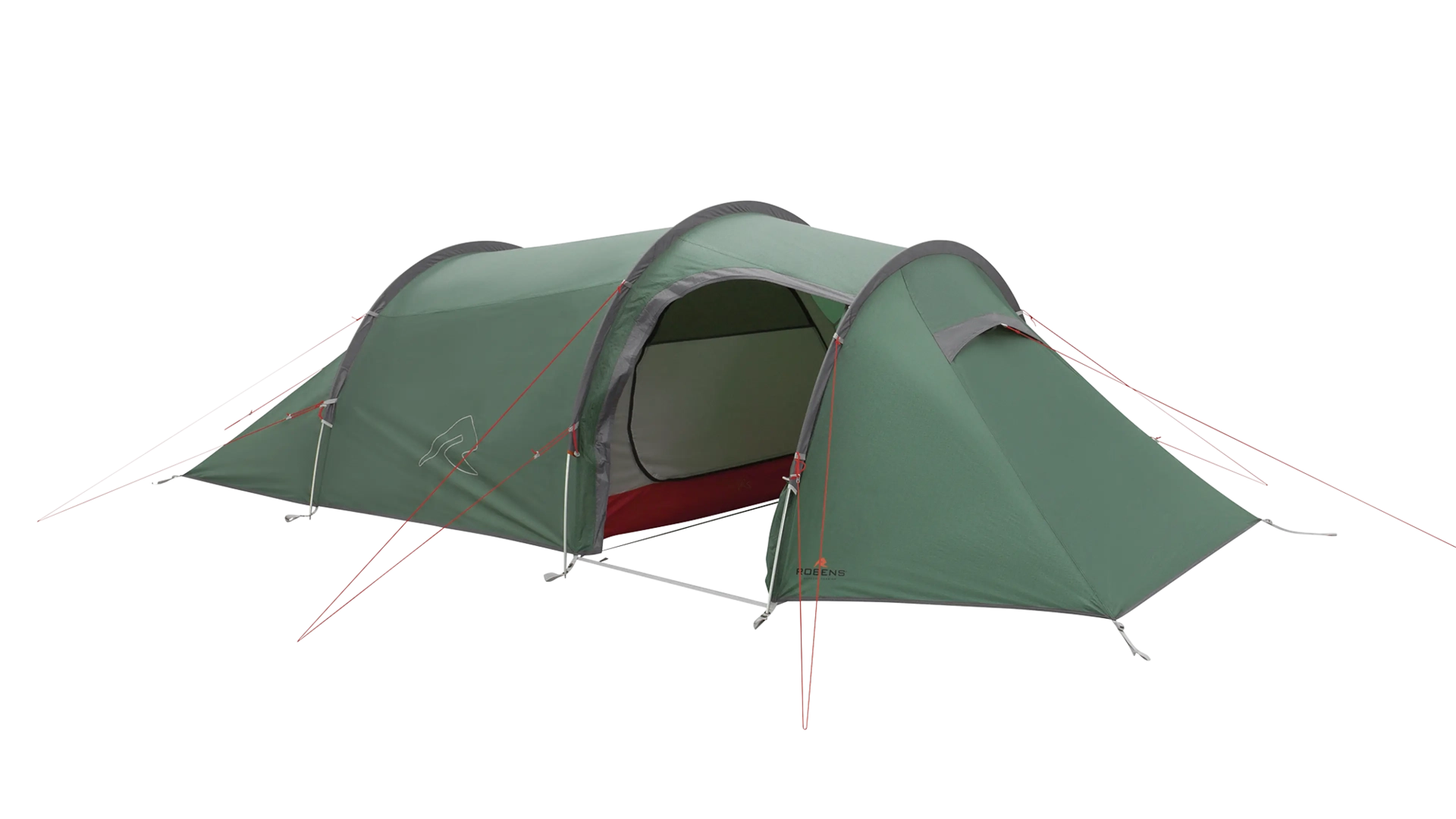 Robens Sage 3 PRO tunnel tent set up outdoors showing its spacious design and durable fabric for camping adventures.