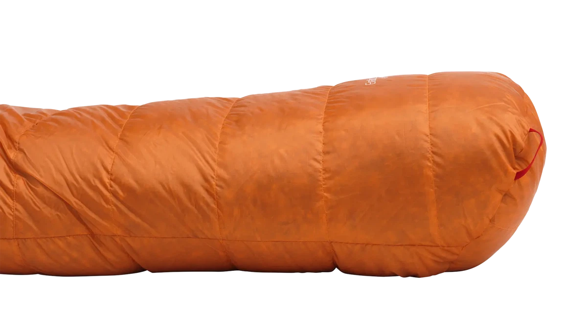 Robens Scoria UL -6°C sleeping bag displayed on a neutral background, showcasing its compact, insulated design for cold-weather camping.