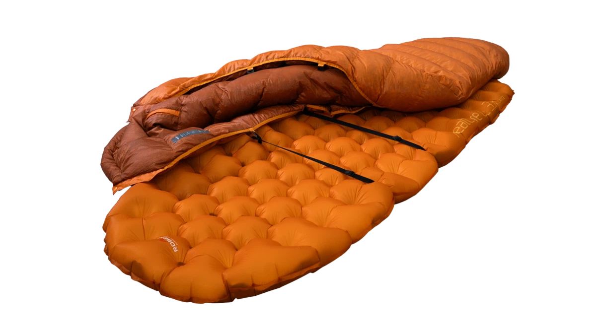 Robens Scoria Quilt UL sleeping bag, regular size, showing its lightweight, insulated design suitable for cold weather camping.