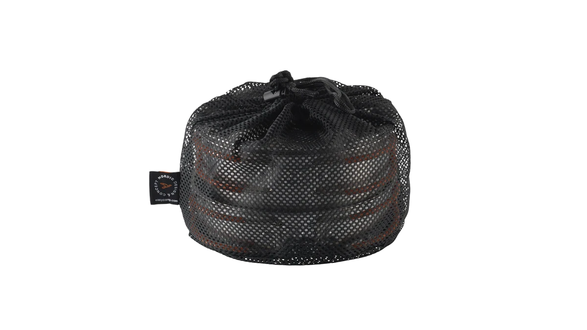 Easy Camp Moss Tour Cook Set featuring lightweight kitchenware with pots, pans, and utensils ideal for camping and outdoor cooking.