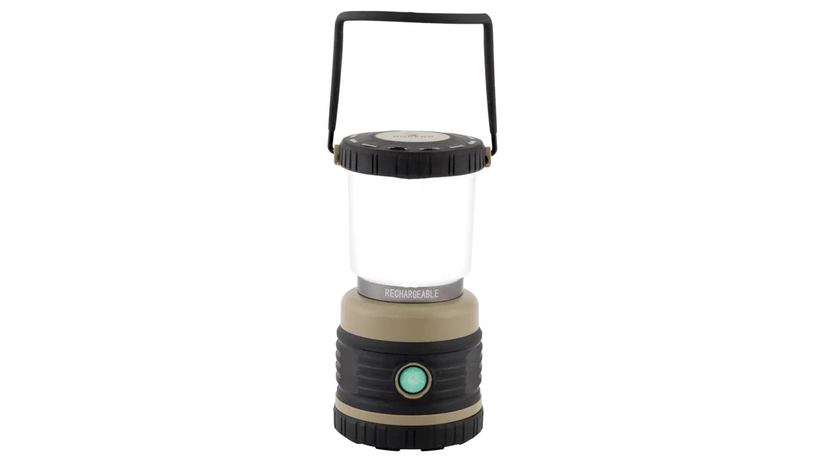 Robens Lighthouse Rechargeable lighting device with adjustable brightness and compact design, ideal for outdoor and camping use.