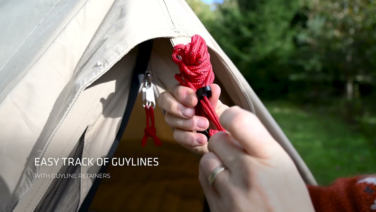 Robens Fairbanks Grande Tipi Tent showing its spacious polycotton design with a large entrance and multiple windows for camping comfort.