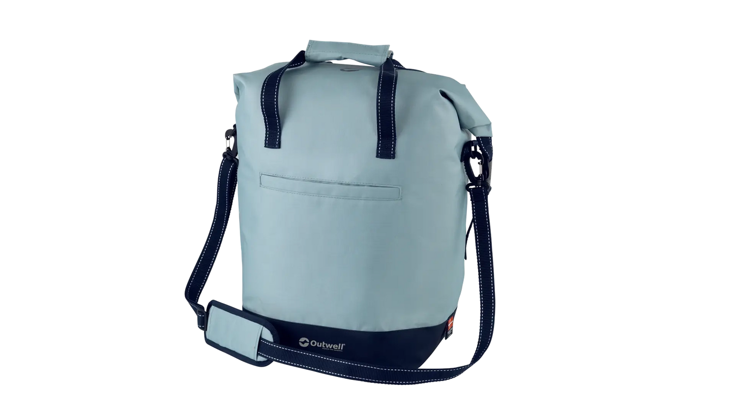 Outwell Sanderling 20L cool bag with insulated design, featuring a zippered top and carrying handle for outdoor picnics and outings.