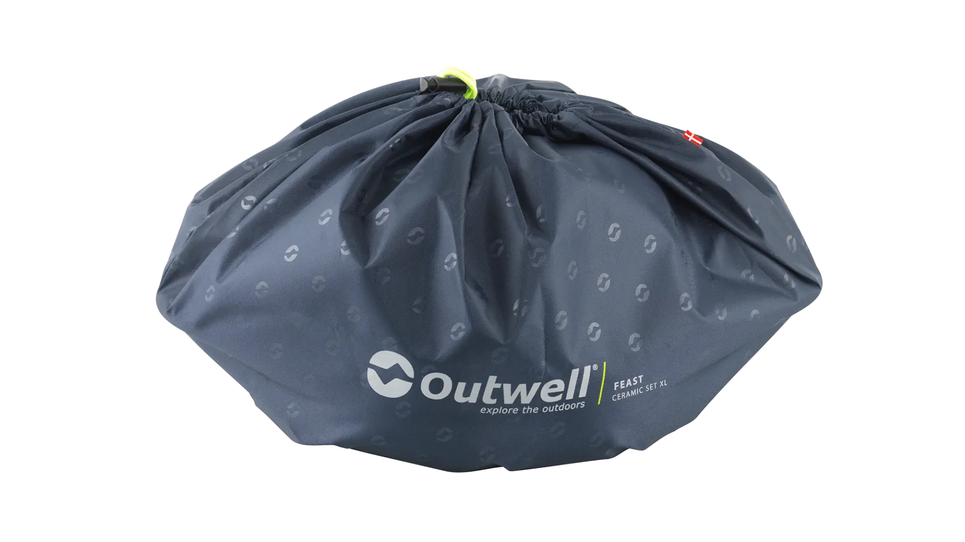 Outwell Feast Ceramic Kitchenware set XL with multiple ceramic pieces for dining and serving, designed for durability and style.