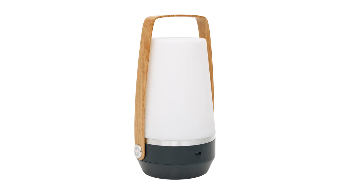 Outwell Aurelia L camping lantern, portable LED lighting with adjustable brightness, ideal for outdoor camping and nighttime activities.