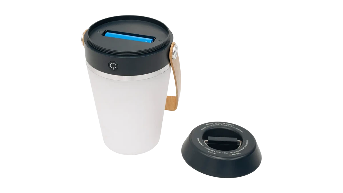 Outwell Aurelia L outdoor lighting fixture, compact and durable, with a sleek design for ambient illumination in outdoor spaces.