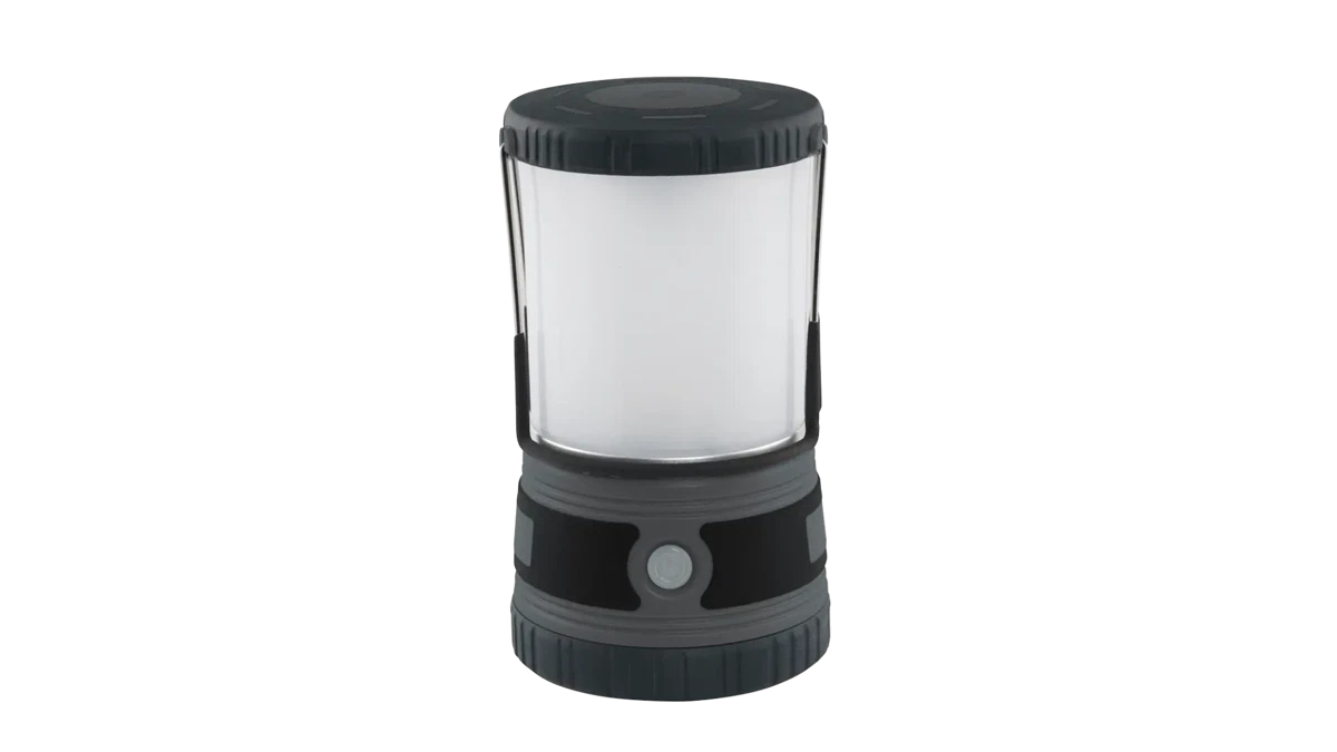 Outwell Carnelian DC 1000 camping lantern providing bright LED lighting for outdoor adventures
